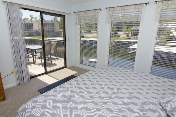Master with a wall of windows and a great view!