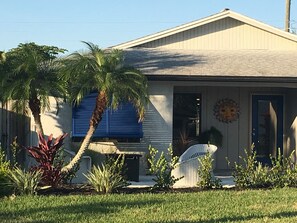 Front of Bungalow..Key West sitting area out front