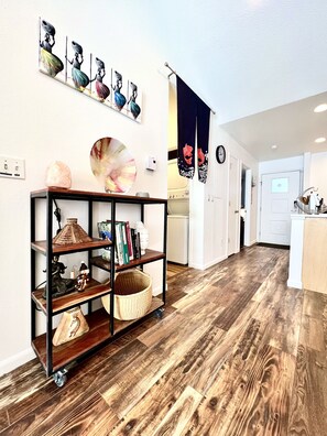 Laundry area and hallway