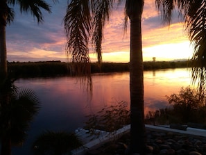 Sunset From BBQ Area