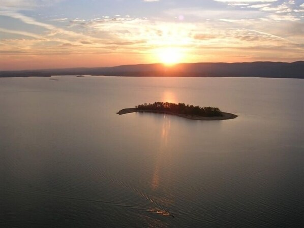 Sand Island at sunset