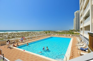 Large pool, heated seasonally.