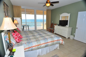 Enjoy the view of the Gulf from the master bedroom