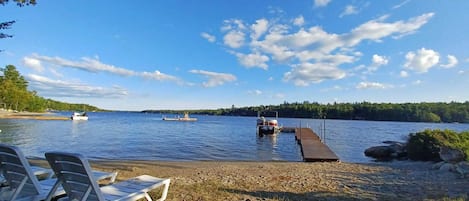 Perfect Lakefront Getaway, Maine. Afternoon view.