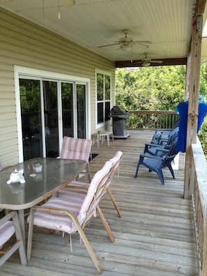 Back Porch for grilling and outside dining