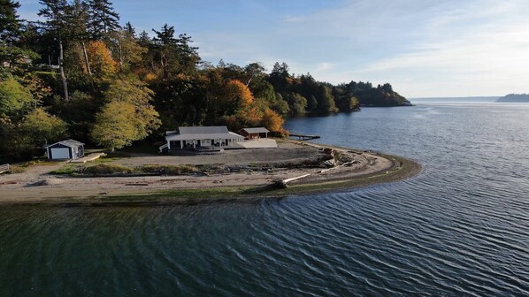 Beautiful fall day on the water.