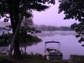 Summer sunset on the lake