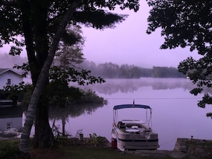 Summer sunset on the lake