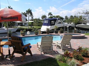 Private Backyard Pool Spa & Intracoastal Access