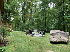 Spring/Summer view from the fire pit. S’mores anyone??