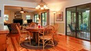 View from kitchen to dining room, screen porch and living room - open and light!