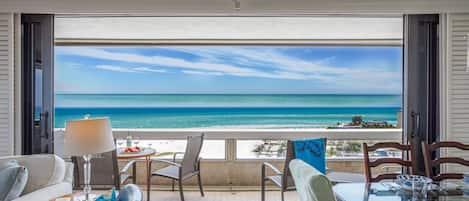 Just one of two stacked sliding door sets in the living room that open up to the (open-air) balcony.  Keep closed if you have little ones.