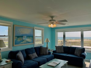 Living Room with Beautiful Ocean Views!