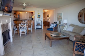 Living room to kitchen