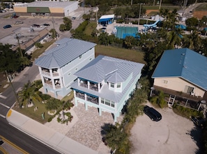 Aerial view of this vacation rental Fort Myers Beach Florida