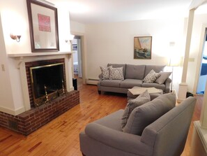 Living room - sorry the fireplace is just for show