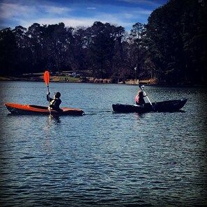 Kayaking is a wonderful way to enjoy the lake