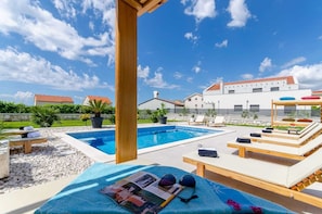   Swimming pool and garden area 