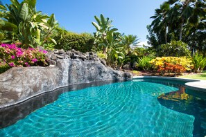 Our relaxing pool in the backyard