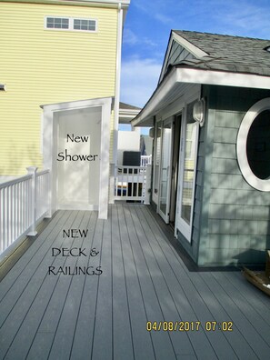 Sliders off dining room to outside, patio furniture coming this week too!