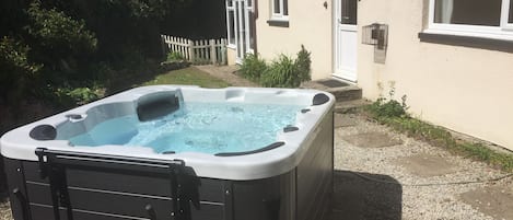 The new for 2017 garden hot tub, the perfect way to relax in an idyllic setting