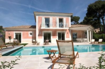 Magnificent Villa Cap d Antibes with heated pool 10 mins walk from the beach 