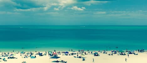 View of beach from Condo