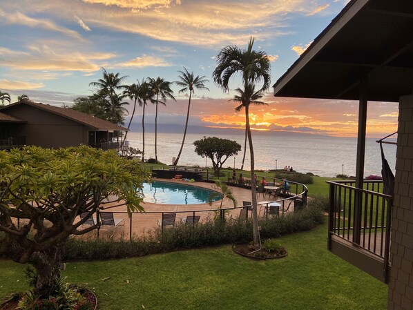 Beautiful sunset view from your Lanai!