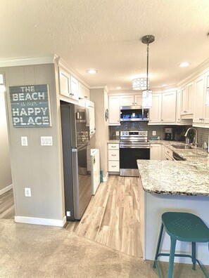 Fully stocked kitchen