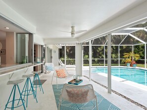 Sip a martini pool-side.  Enjoy the view of the lush foliage and total privacy.
