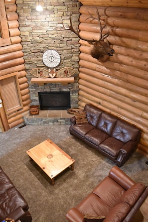 Living room - main floor.
View from loft.