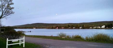 across the street from Lake Superior