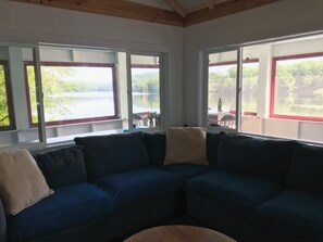 Views of the lake even from the living room!