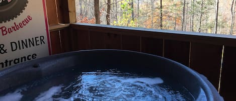 Hot tub with a view