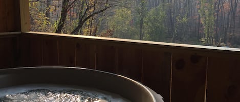 Hot tub with a great views!