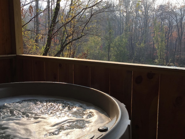 Hot tub with a great views!