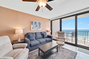 Living Room with Balcony Access