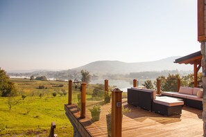 Terrace overlooking the lake