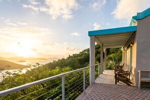 Morning sunrises from the covered front porch