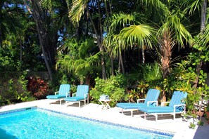 It's easy to forget your worries in your private pool.