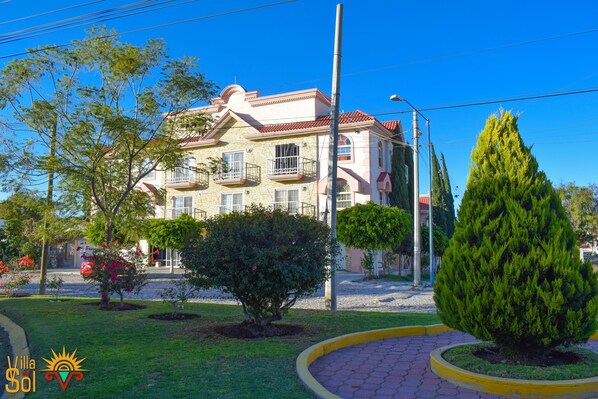 Front of property – evening/night