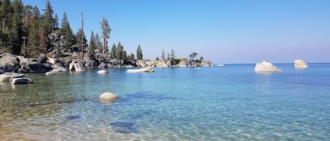 Whale Beach is a short car or boat ride from Incline Village.