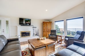Sit and enjoy the views from the large living room!