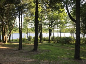 View of the lake from the porch