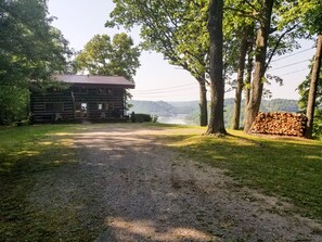 House and lake from entry gate