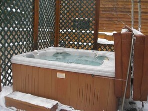 Private hot tub on deck.  