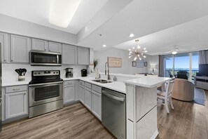 Beautifully remodeled kitchen with new appliances