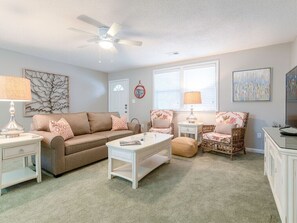 Latitude Adjustment A Living Area with Sleeper Sofa