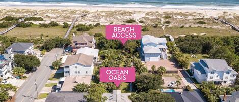 Ocean Oasis located on a large private lot with beach access