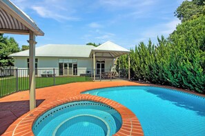 In ground solar heated pool